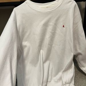White champion crewneck